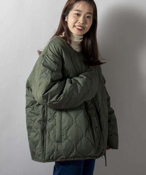 TAION(タイオン)の「【WEB限定】【TAION/タイオン】DOWN×BOA R/S LINER JACKET(ダウンジャケット/コート・メンズ・ブラック/オリーブ・LARGE/X-LARGE/XX-LARGE/MEDIUM)」の9枚目の写真