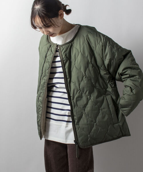 TAION(タイオン)の「【WEB限定】【TAION/タイオン】DOWN×BOA R/S LINER JACKET(ダウンジャケット/コート・メンズ・ブラック/オリーブ・LARGE/X-LARGE/XX-LARGE/MEDIUM)」の18枚目の写真