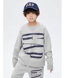 GAP | カーボナイズド フリース オーバーサイズ GAPビッグロゴ クルーネック (キッズ)(スウェット)
