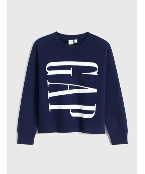 GAP（ギャップ）の「カーボナイズド フリース オーバーサイズ GAPビッグロゴ クルーネック (キッズ)（スウェット・キッズ・ブラック/ネイビー/グレー・S/M/L/XL/XS/XXL）」の17枚目の写真