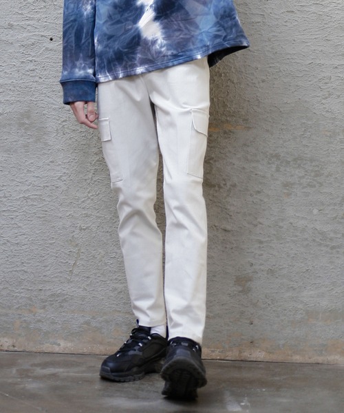 me+em select(ミームセレクト)の「ラフカーゴパンツ(カーゴパンツ・メンズ・ブラック/ベージュ/グレー・MEDIUM/LARGE)」の2枚目の写真