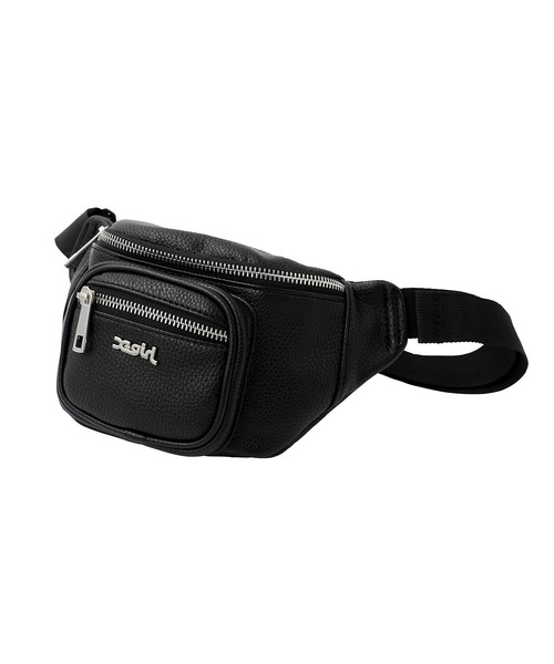 X-girl（エックスガール）の「FAUX LEATHER HIP BAG（ボディバッグ/ウエストポーチ・レディース・ライトグリーン/ピンク/ブラック・ONE SIZE）」の13枚目の写真