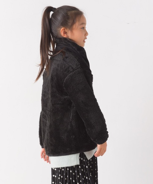 OMNES(オムネス)の「キッズ ボアフリースジャケット(ブルゾン・キッズ・アイボリー/ブラック/カーキ/ブラウン・110/100/140/120/130)」の12枚目の写真