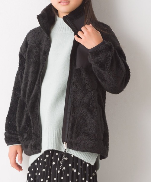 OMNES(オムネス)の「キッズ ボアフリースジャケット(ブルゾン・キッズ・アイボリー/ブラック/カーキ/ブラウン・110/100/140/120/130)」の13枚目の写真