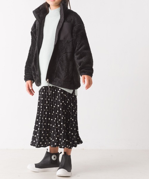 OMNES(オムネス)の「キッズ ボアフリースジャケット(ブルゾン・キッズ・アイボリー/ブラック/カーキ/ブラウン・110/100/140/120/130)」の14枚目の写真