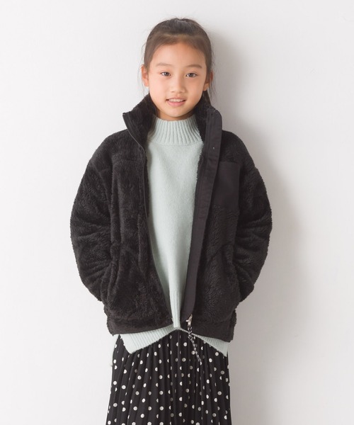 OMNES(オムネス)の「キッズ ボアフリースジャケット(ブルゾン・キッズ・アイボリー/ブラック/カーキ/ブラウン・110/100/140/120/130)」の15枚目の写真