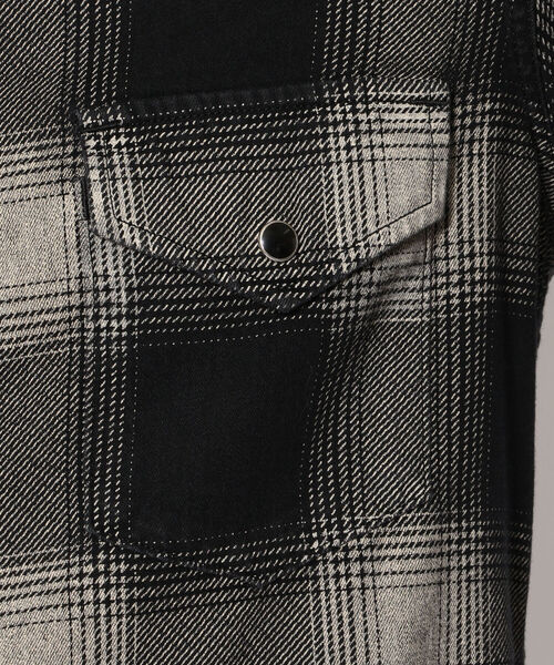 MINEDENIM(マインデニム)Black Denim Check Western SH 【公式通販】