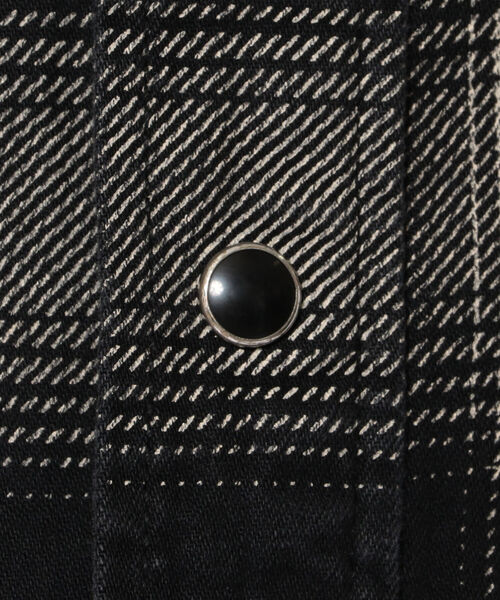 MINEDENIM(マインデニム)Black Denim Check Western SH 【公式通販】