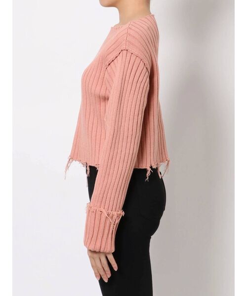 EMODA（エモダ）の「ワイドロールクラッシュニット（ニット/セーター・レディース・ブラック/グレー/ピンク/ライム・FREE）」の14枚目の写真