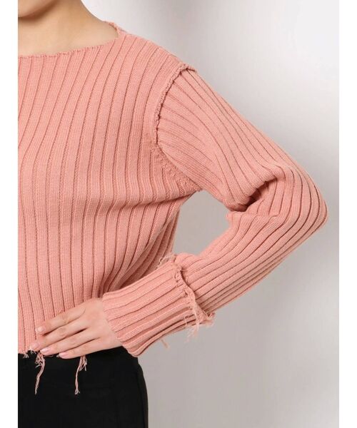 EMODA（エモダ）の「ワイドロールクラッシュニット（ニット/セーター・レディース・ブラック/グレー/ピンク/ライム・FREE）」の11枚目の写真