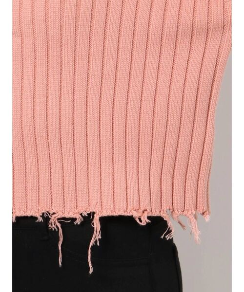 EMODA（エモダ）の「ワイドロールクラッシュニット（ニット/セーター・レディース・ブラック/グレー/ピンク/ライム・FREE）」の10枚目の写真