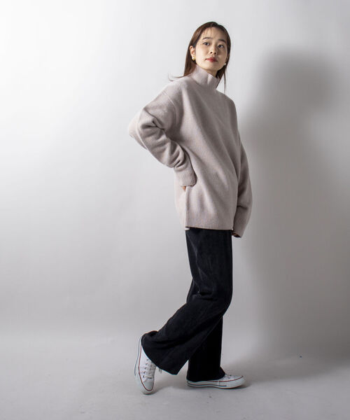 GLOSTER（グロスター）の「【unlume/アンルーム】SACHA カシミヤ混 ハイネックプルオーバーニット（ニット/セーター・メンズ・ブラウン系その他/ベージュ系その他・FREE）」の12枚目の写真