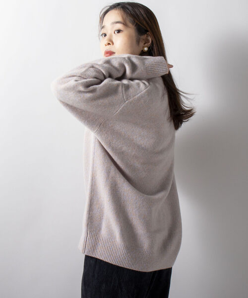 GLOSTER（グロスター）の「【unlume/アンルーム】SACHA カシミヤ混 ハイネックプルオーバーニット（ニット/セーター・メンズ・ブラウン系その他/ベージュ系その他・FREE）」の17枚目の写真