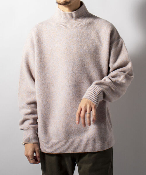 GLOSTER（グロスター）の「【unlume/アンルーム】SACHA カシミヤ混 ハイネックプルオーバーニット（ニット/セーター・メンズ・ブラウン系その他/ベージュ系その他・FREE）」の9枚目の写真