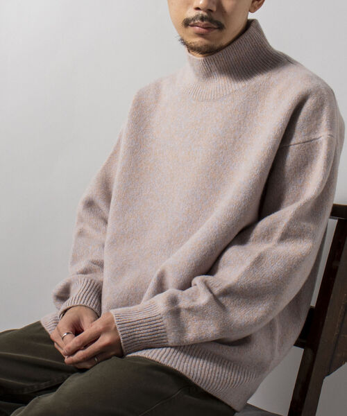 GLOSTER（グロスター）の「【unlume/アンルーム】SACHA カシミヤ混 ハイネックプルオーバーニット（ニット/セーター・メンズ・ブラウン系その他/ベージュ系その他・FREE）」の5枚目の写真