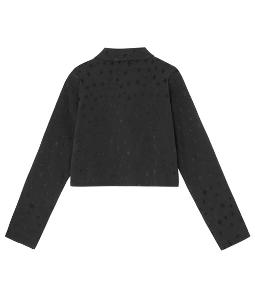 X-girl（エックスガール）の「HEXAGRAM JERSEY SHORT SHIRT（シャツ/ブラウス・レディース・ベージュ/ブラック・S/M）」の9枚目の写真