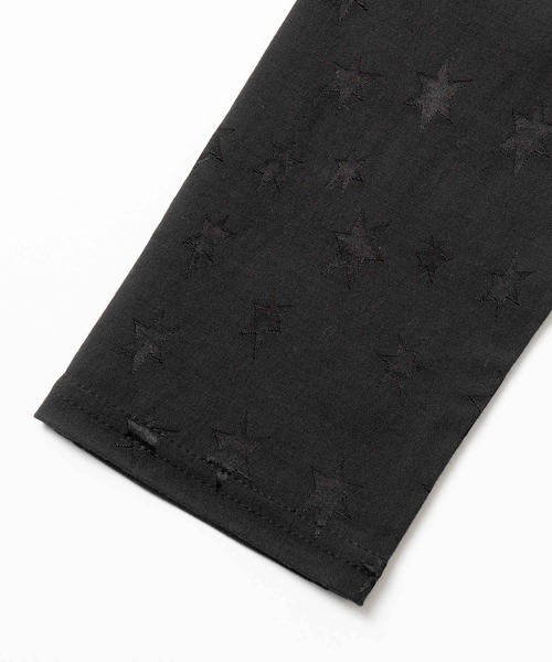 X-girl（エックスガール）の「HEXAGRAM JERSEY SHORT SHIRT（シャツ/ブラウス・レディース・ベージュ/ブラック・S/M）」の10枚目の写真