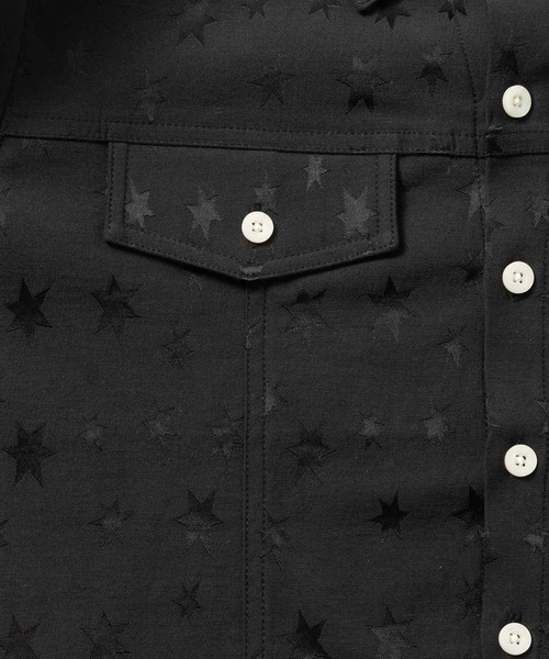 X-girl（エックスガール）の「HEXAGRAM JERSEY SHORT SHIRT（シャツ/ブラウス・レディース・ベージュ/ブラック・S/M）」の11枚目の写真