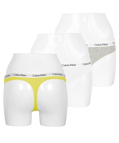 Calvin Klein（カルバン・クライン）の「【3枚セット】Calvin Klein Underwear カルバンクライン Tバック レディース アンダーウェア 女性 下着 ソング タンガ ショーツ 無地 ロゴ ボーダー（ショーツ・レディース・マルチ/その他/その他1/その他2/その他4/その他3/その他5/その他7/その他6/ブラック系その他/ブラック・SMALL/X-SMALL/LARGE/MEDIUM）」の7枚目の写真