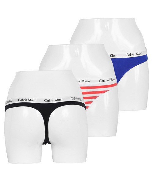 Calvin Klein（カルバン・クライン）の「【3枚セット】Calvin Klein Underwear カルバンクライン Tバック レディース アンダーウェア 女性 下着 ソング タンガ ショーツ 無地 ロゴ ボーダー（ショーツ・レディース・マルチ/その他/その他1/その他2/その他4/その他3/その他5/その他7/その他6/ブラック系その他/ブラック・SMALL/X-SMALL/LARGE/MEDIUM）」の5枚目の写真