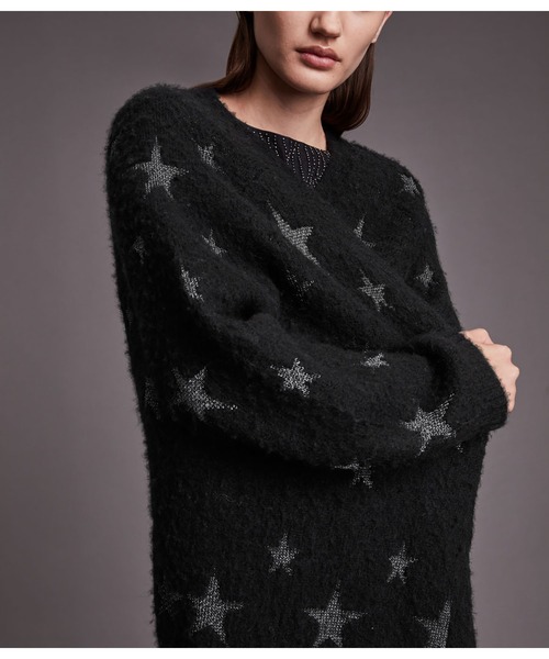 ALLSAINTS（オールセインツ）の「ASTRA CARDIGAN | ASTRA カーディガン（カーディガン/ボレロ・レディース・ブラック系・XS/L/S/M）」の3枚目の写真