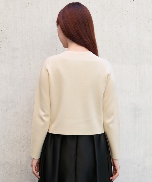 STRAWBERRY-FIELDS(ストロベリーフィールズ)の「ノアストレッチⅡ カーディガン(カーディガン/ボレロ・レディース・ネイビー/キナリ/ブラック/ベージュ系その他・2)」の6枚目の写真