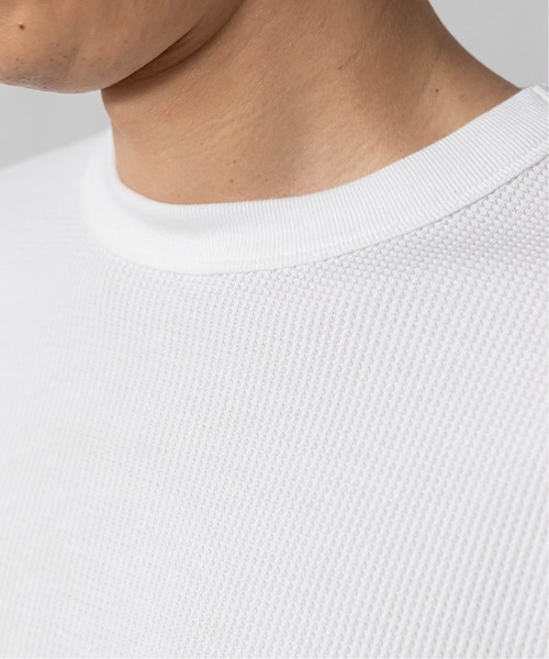 MILLER（ミラー）の「【MILLER / ミラー】 別注 ワッフルロングスリーブ Tシャツ（Tシャツ/カットソー・メンズ・ナチュラル/ホワイト/チャコールグレー/ブラック・SMALL/MEDIUM/LARGE/X-LARGE）」の19枚目の写真