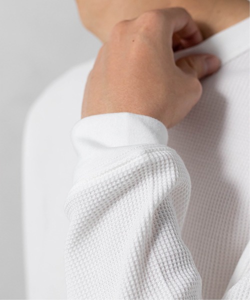 MILLER（ミラー）の「【MILLER / ミラー】 別注 ワッフルロングスリーブ Tシャツ（Tシャツ/カットソー・メンズ・ナチュラル/ホワイト/チャコールグレー/ブラック・SMALL/MEDIUM/LARGE/X-LARGE）」の22枚目の写真