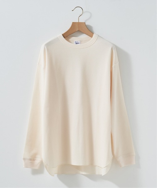 MILLER（ミラー）の「【MILLER / ミラー】 別注 ワッフルロングスリーブ Tシャツ（Tシャツ/カットソー・メンズ・ナチュラル/ホワイト/チャコールグレー/ブラック・SMALL/MEDIUM/LARGE/X-LARGE）」の12枚目の写真