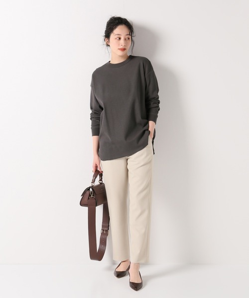 MILLER（ミラー）の「【MILLER / ミラー】 別注 ワッフルロングスリーブ Tシャツ（Tシャツ/カットソー・メンズ・ナチュラル/ホワイト/チャコールグレー/ブラック・SMALL/MEDIUM/LARGE/X-LARGE）」の10枚目の写真