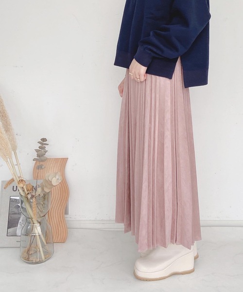 AS KNOW AS plus（アズノゥアズプラス）の「●変形アコーディオンスカート（スカート・レディース・アイボリー/チャコールグレー/グレイッシュベージュ/ライトカーキ/スモークピンク・FREE）」の13枚目の写真