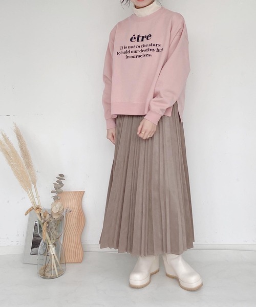 AS KNOW AS plus（アズノゥアズプラス）の「●変形アコーディオンスカート（スカート・レディース・アイボリー/チャコールグレー/グレイッシュベージュ/ライトカーキ/スモークピンク・FREE）」の21枚目の写真