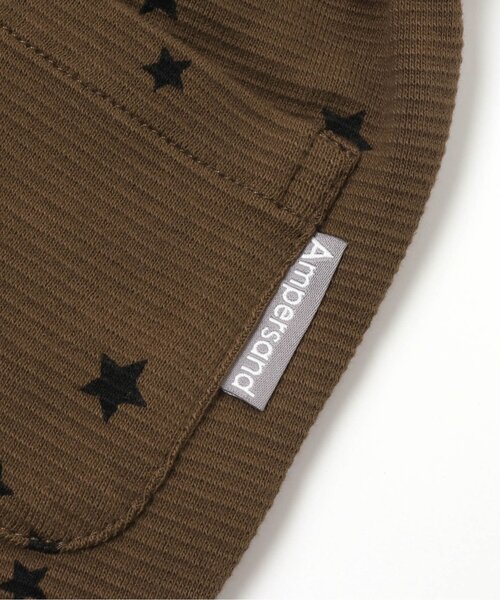 Ampersand（アンパサンド）の「/総柄保育園パンツ(花・星・チェック）_ストレッチ 10分丈（その他パンツ・キッズ・ブラック/ブラウン/キナリ・90/100/110/120/80/130/95/140）」の11枚目の写真