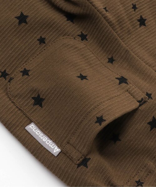 Ampersand（アンパサンド）の「/総柄保育園パンツ(花・星・チェック）_ストレッチ 10分丈（その他パンツ・キッズ・ブラック/ブラウン/キナリ・90/100/110/120/80/130/95/140）」の7枚目の写真