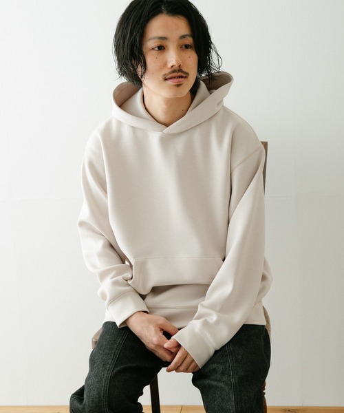 ITEMS URBANRESEARCH(アイテムズ アーバンリサーチ)の「ライトダンボール プルオーバーパーカー(パーカー・メンズ・ブルー/グレー/チャコールグレー/ベージュ・LARGE/MEDIUM)」の20枚目の写真