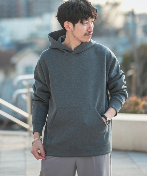 ITEMS URBANRESEARCH(アイテムズ アーバンリサーチ)の「ライトダンボール プルオーバーパーカー(パーカー・メンズ・ブルー/グレー/チャコールグレー/ベージュ・LARGE/MEDIUM)」の8枚目の写真