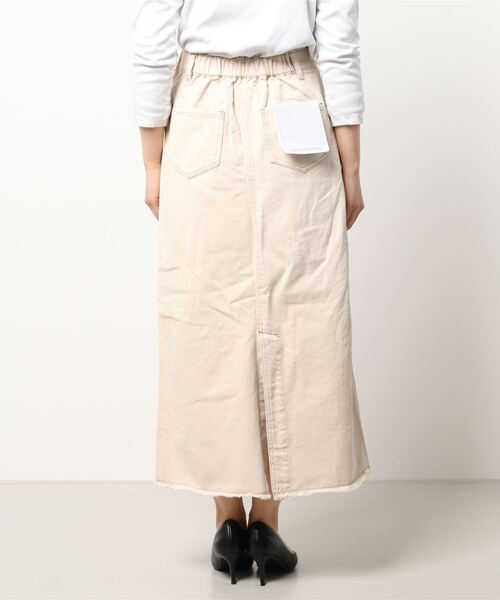 HONEYSUCKLE ROSE（ハニーサックルローズ）の「【HONEYSUCKLE ROSE】デニムセミフレアスカート（スカート・レディース・キナリ・L/M）」の3枚目の写真