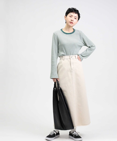 HONEYSUCKLE ROSE（ハニーサックルローズ）の「【HONEYSUCKLE ROSE】デニムセミフレアスカート（スカート・レディース・キナリ・L/M）」の7枚目の写真