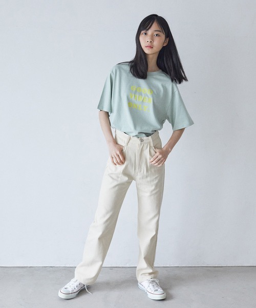 undeny.(アンディニ-)の「アンディニー タックパンツ(その他パンツ・キッズ・ネイビー/アイボリー・3/1/2)」の5枚目の写真