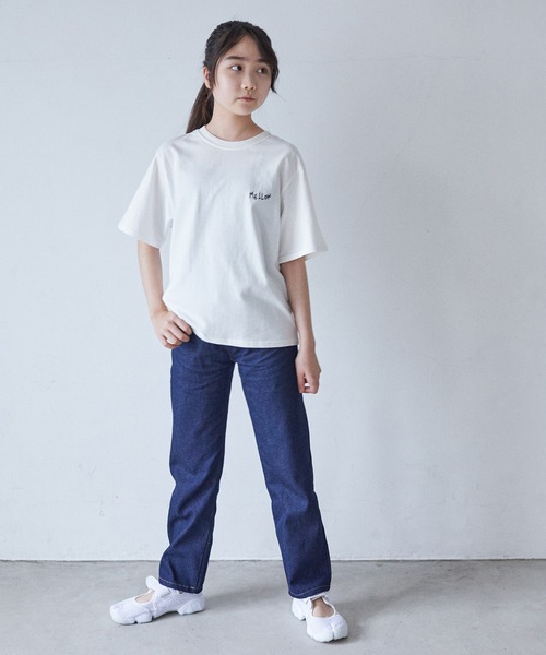 undeny.(アンディニ-)の「アンディニー タックパンツ(その他パンツ・キッズ・ネイビー/アイボリー・3/1/2)」の3枚目の写真