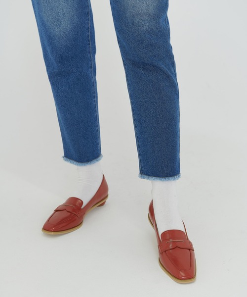 ボールヒール バイカラーローファー TINA：JOJUN