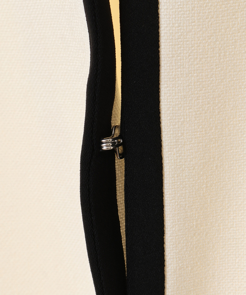 【美品】Tiara ティアラ カラーブロックジャケット Tiara（ティアラ）の「カラーブロックジャケット（ノーカラー
