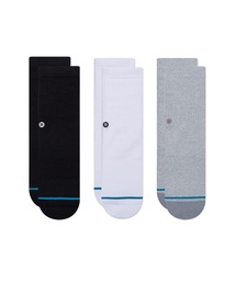 STANCE（スタンス）の「【STANCE/スタンス】ICON ST KIDS 3 PACK  キッズロゴ3Pソックス（ソックス/靴下・キッズ）」