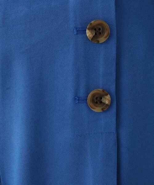 OPAQUE.CLIP（オペークドットクリップ）の「◆【Cafissi】ドレープツイル マリンボタンデザインパンツ（その他パンツ・レディース・黄緑系/ダークネイビー/ブルー・40/36/38/34/42）」の11枚目の写真