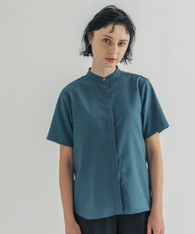 【WEB限定】ベーシックハーフスリーブシャツ-ウォッシャブル/接触冷感/防菌防臭-