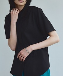 【WEB限定】ベーシックハーフスリーブシャツ-ウォッシャブル/接触冷感/防菌防臭-