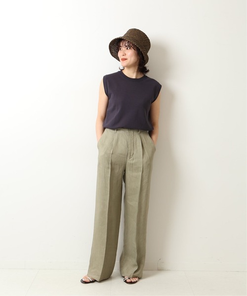 Spick & Span(スピックアンドスパン)の「ICECOTTON スリーブレスプルオーバー(ニット/セーター・レディース・ホワイト/チャコールグレー/ブラウン・FREE)」の9枚目の写真