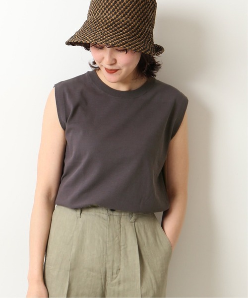 Spick & Span(スピックアンドスパン)の「ICECOTTON スリーブレスプルオーバー(ニット/セーター・レディース・ホワイト/チャコールグレー/ブラウン・FREE)」の10枚目の写真