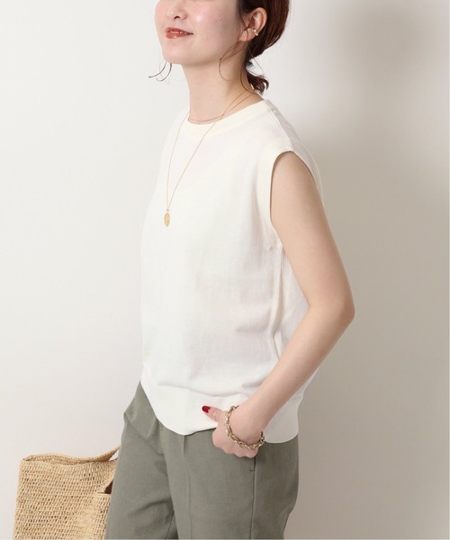 Spick & Span(スピックアンドスパン)の「ICECOTTON スリーブレスプルオーバー(ニット/セーター・レディース・ホワイト/チャコールグレー/ブラウン・FREE)」の15枚目の写真