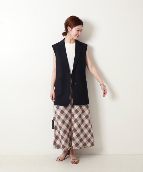 Spick & Span(スピックアンドスパン)の「ICECOTTON スリーブレスプルオーバー(ニット/セーター・レディース・ホワイト/チャコールグレー/ブラウン・FREE)」の19枚目の写真